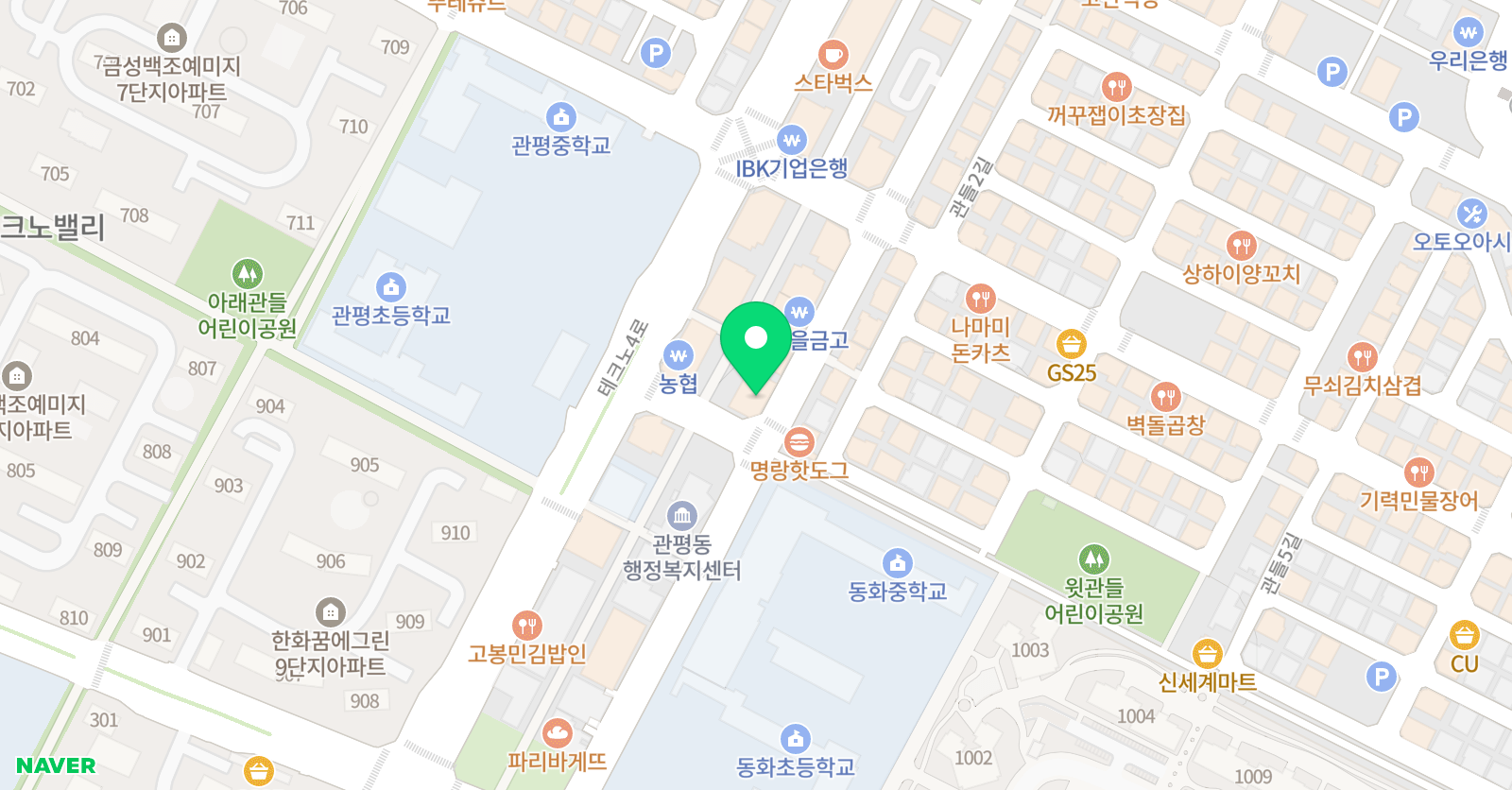 일품인재 학원 위치