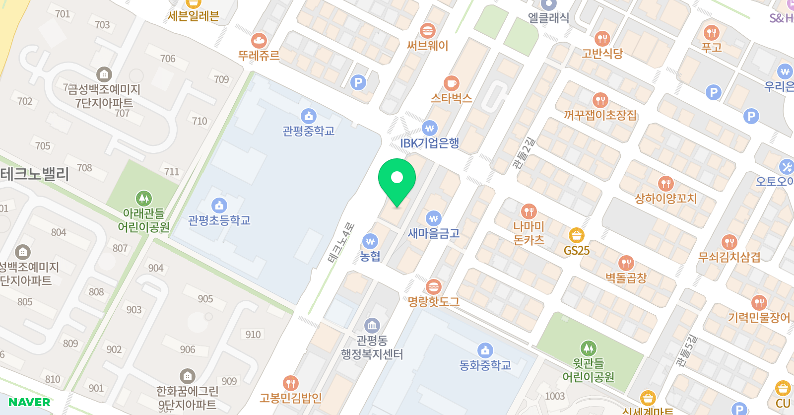 파스칼 대덕 학원 위치