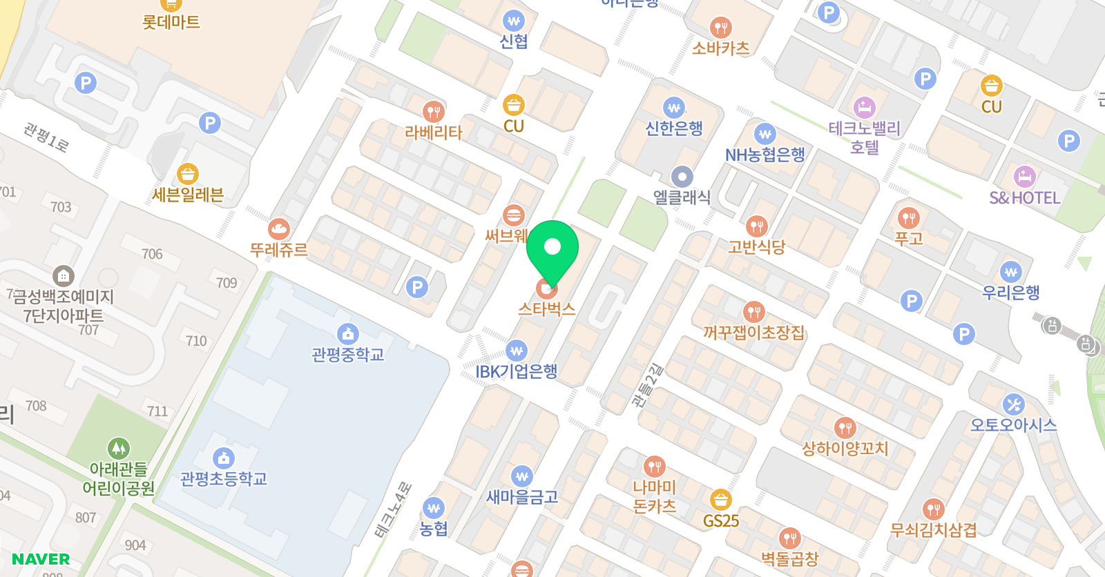 팝콘 어학원 위치