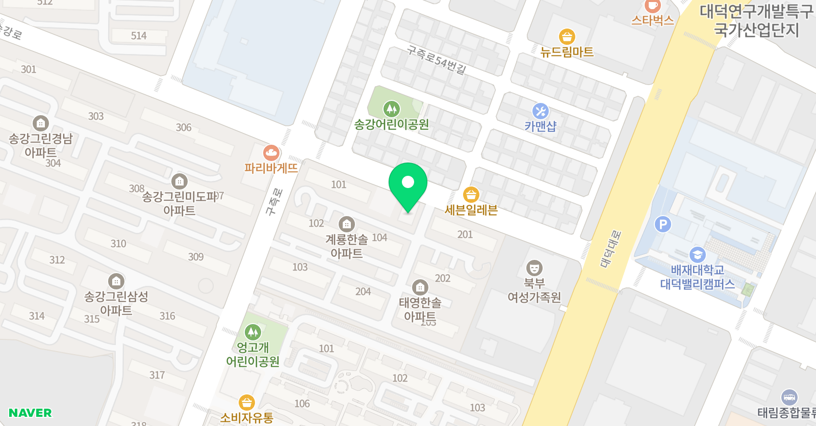 송강에이블 입시학원 위치