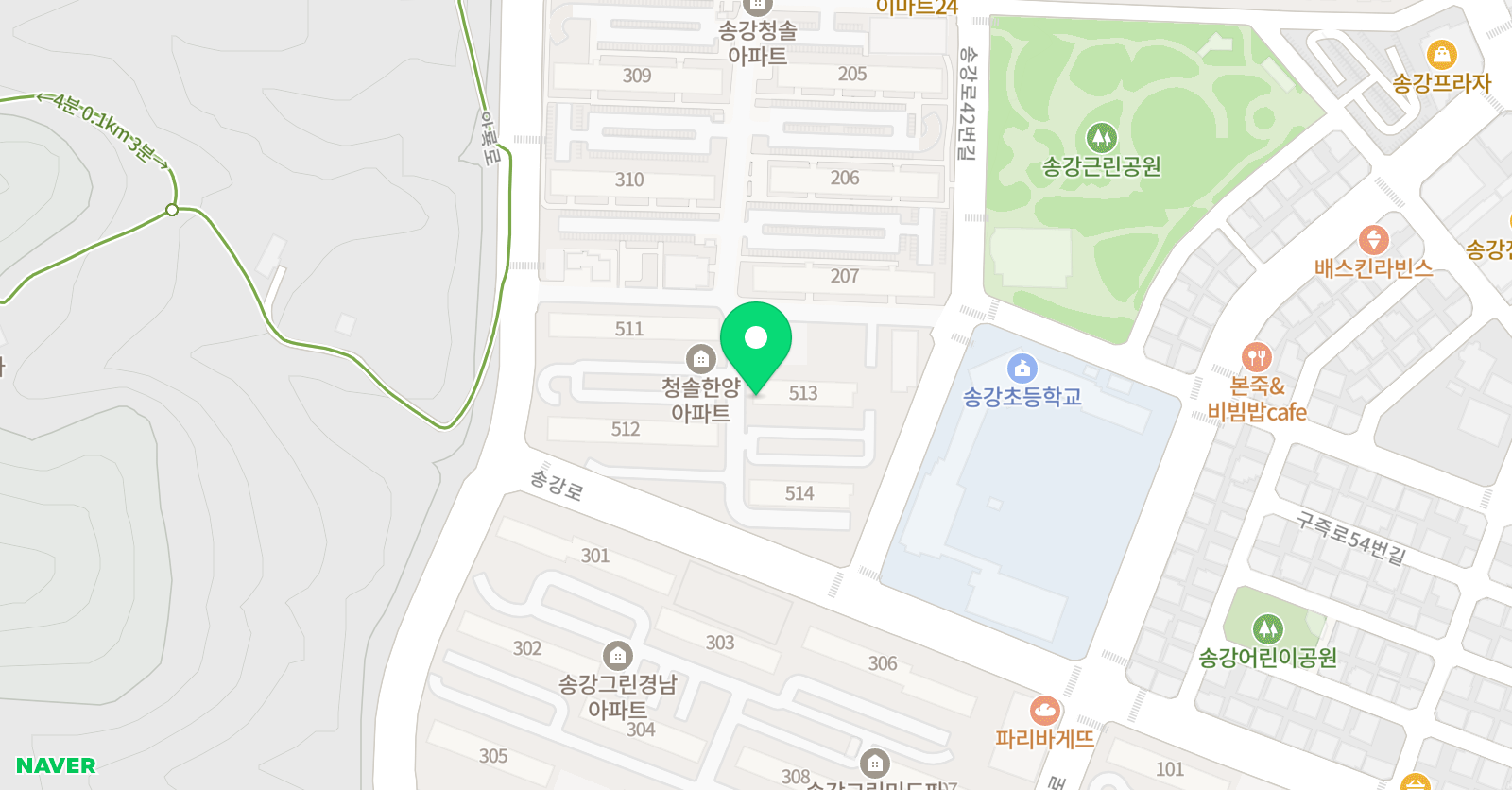 청솔 멘토링 에듀 공부방 위치