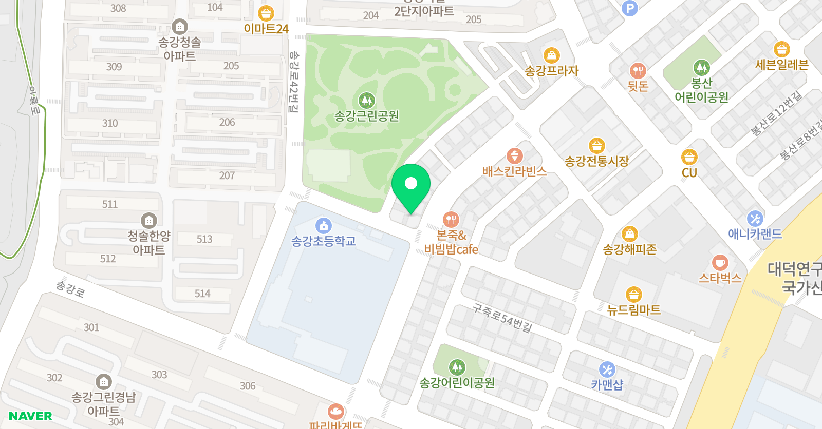 조이러닝센터 학원 위치