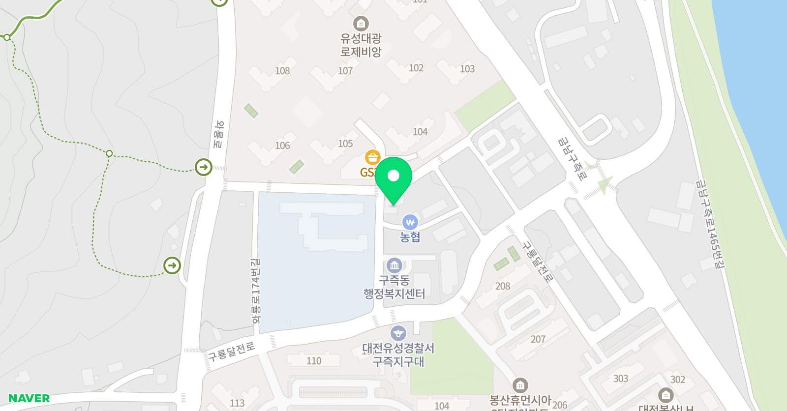 나라찬 태권도 위치