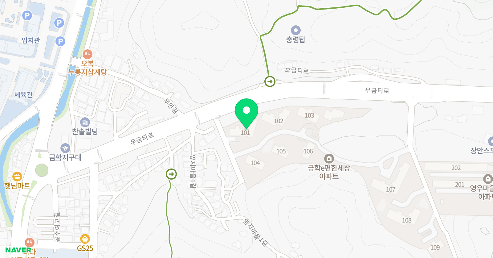 여름아이 한자속독 공부방 위치
