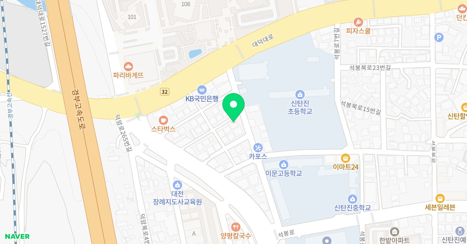 엘림 영수학원 위치
