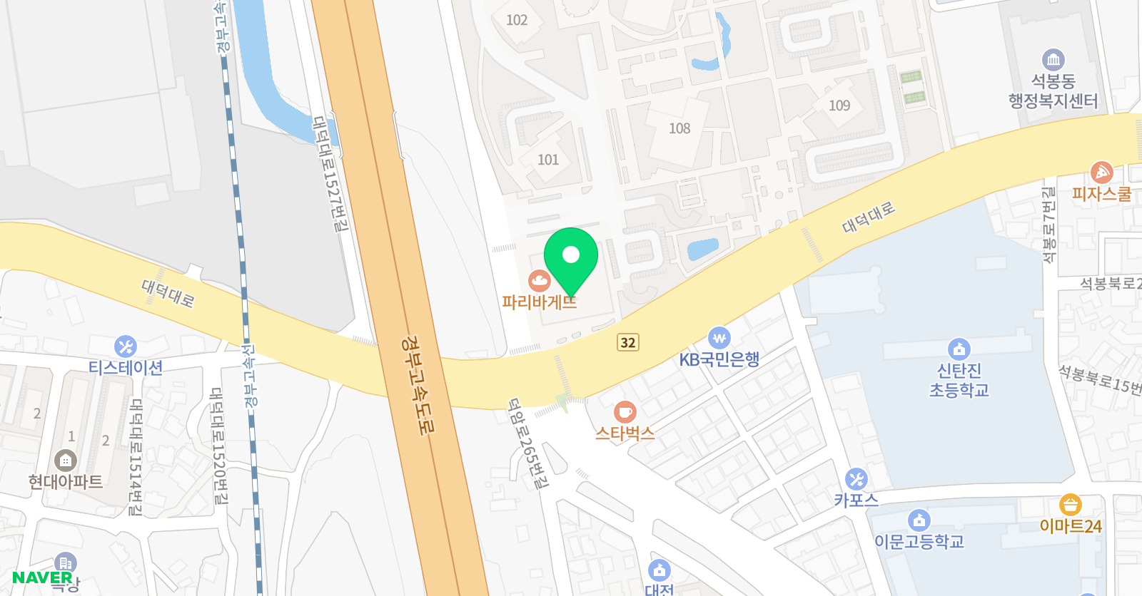 자작나무 미술학원 위치