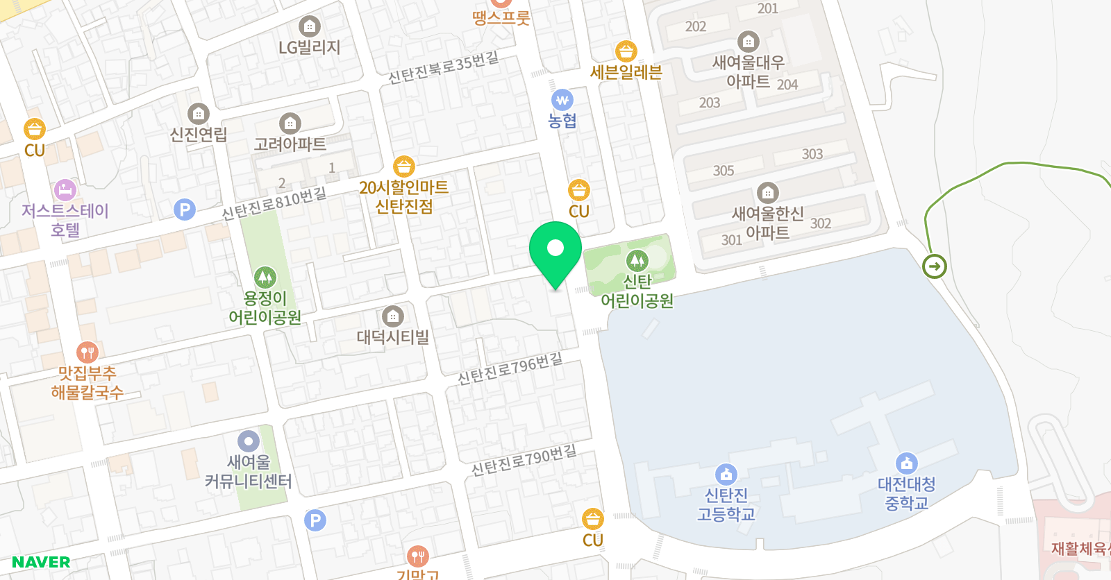 JTA청암 태권도 위치