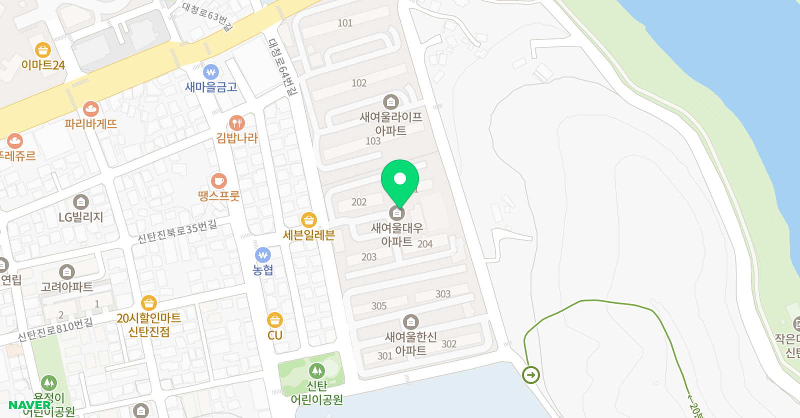 딱풀리는수학 책통클럽 새여울점 위치