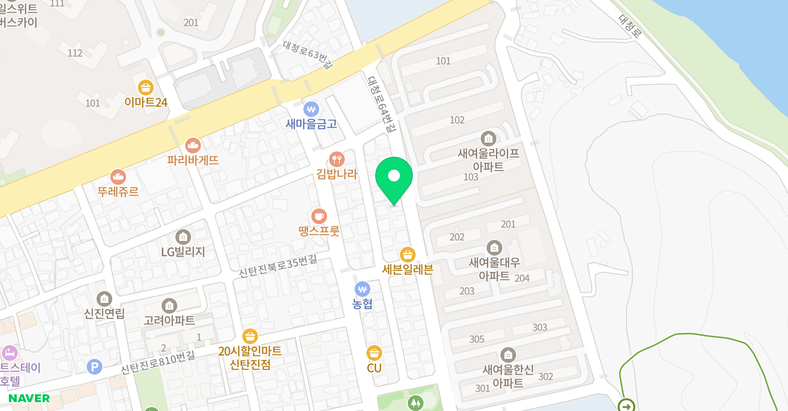 푸름수학 위치