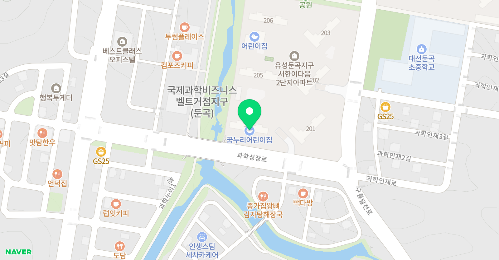 삼성영어셀레나 둔곡 영어교습소 위치