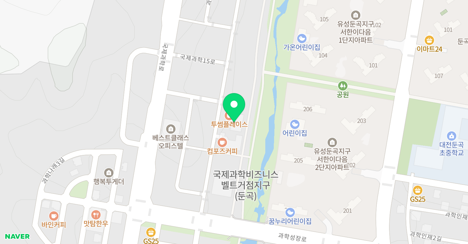 엠베스트SE 둔곡학원 위치