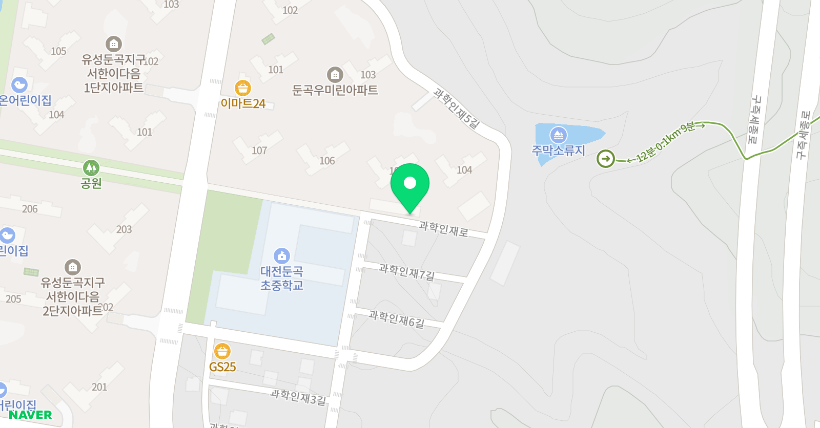 둔곡은쌤 수학 위치