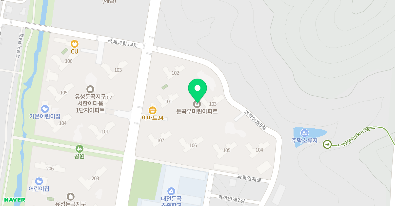 책통클럽 대전둔곡센터 위치