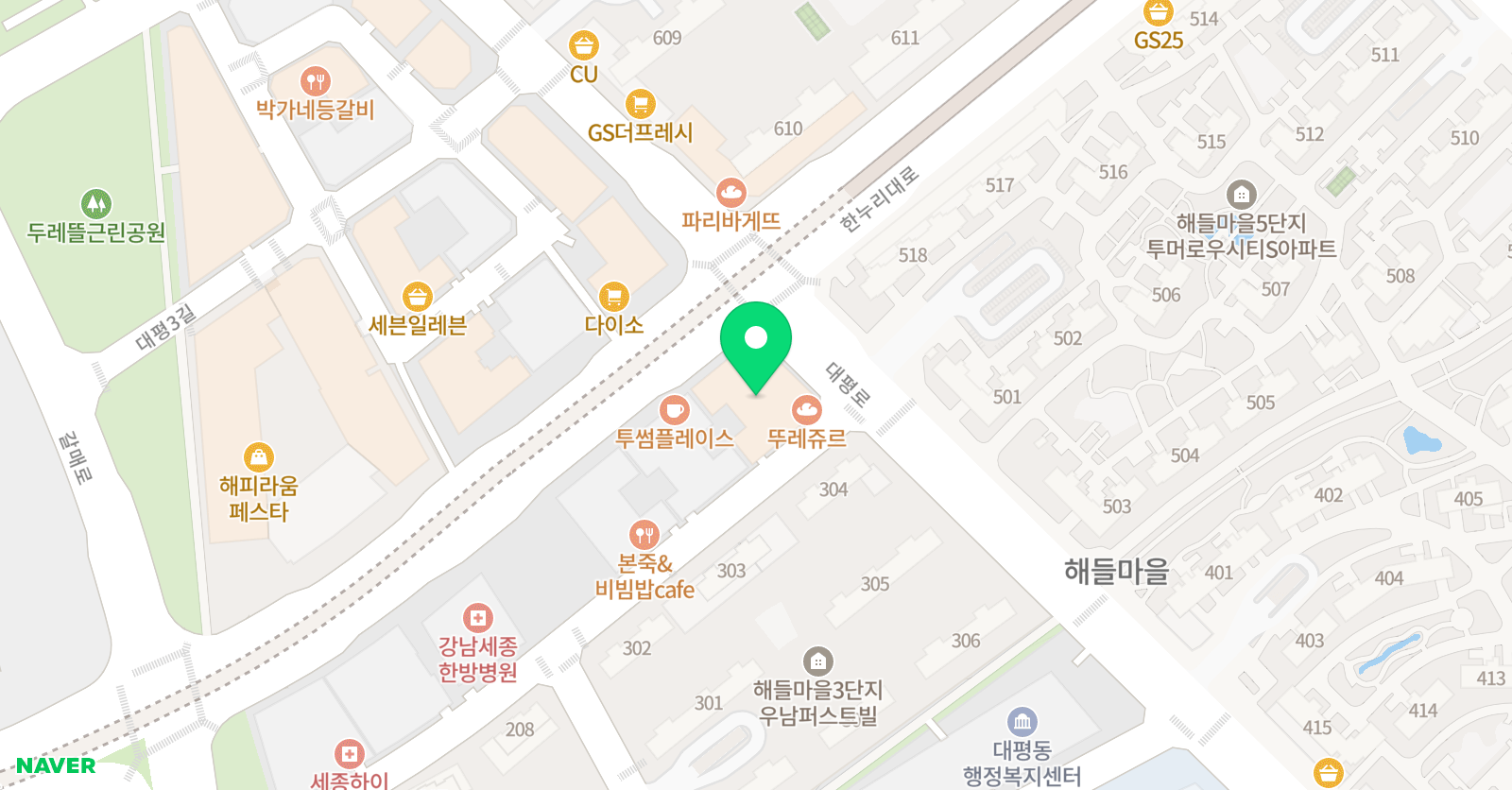 카이젠 학원 대평관 위치