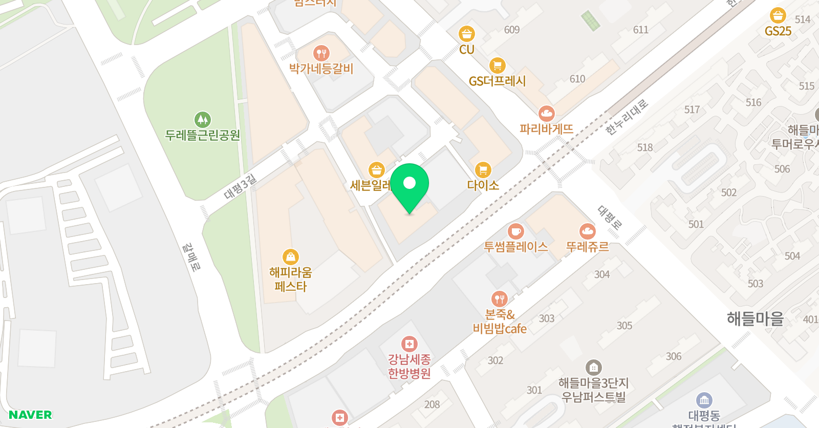라이즈 어학원 세종캠퍼스 위치