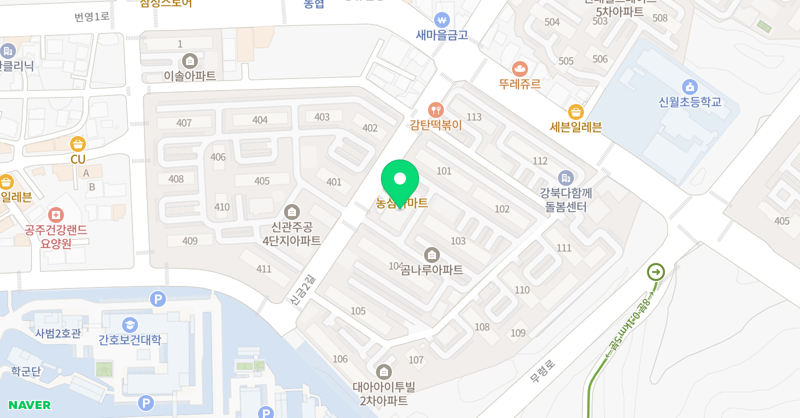 3030영어 신관신월러닝센터 위치