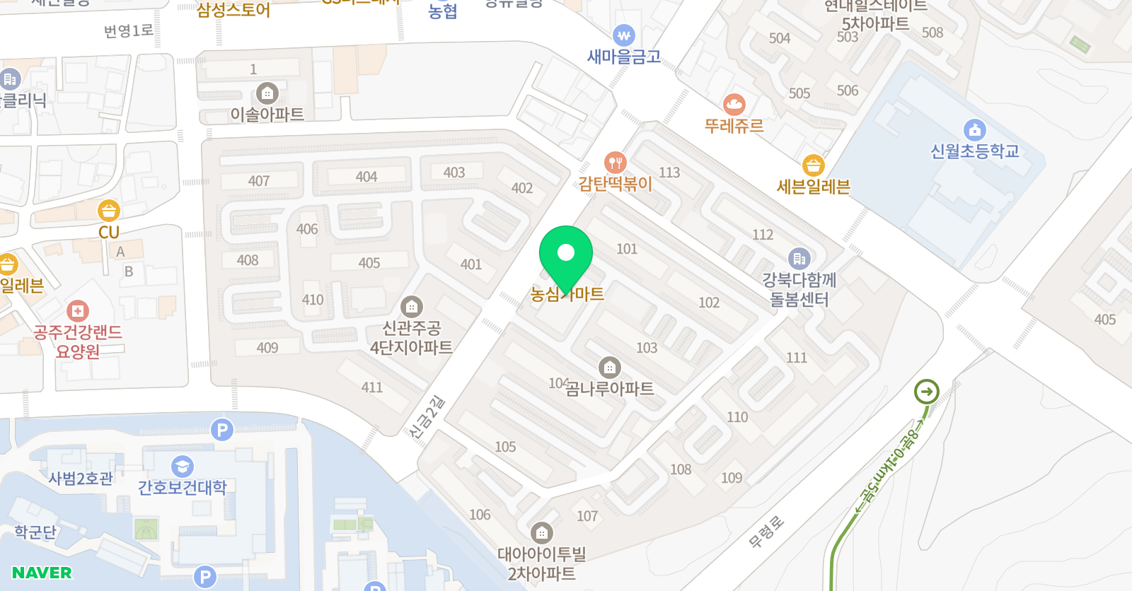 한양 음악학원 위치