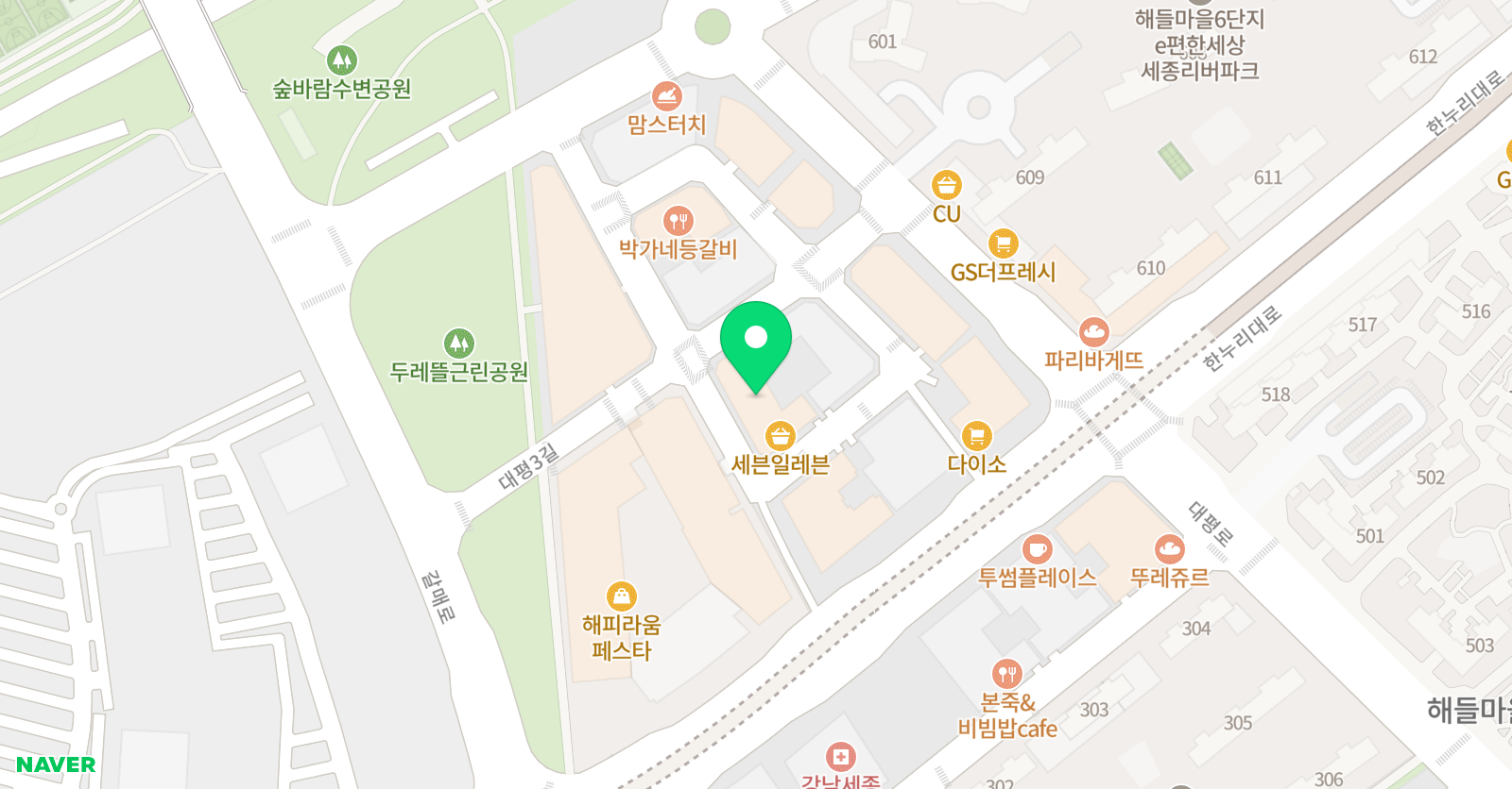 큐브 축구아카데미 위치