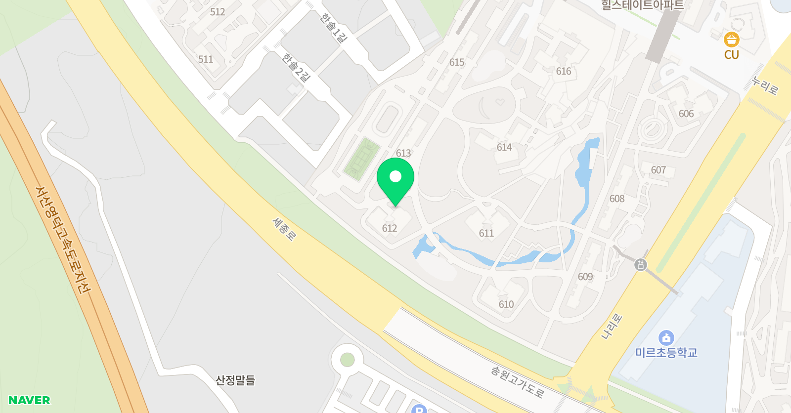 힐스 수학학원 위치