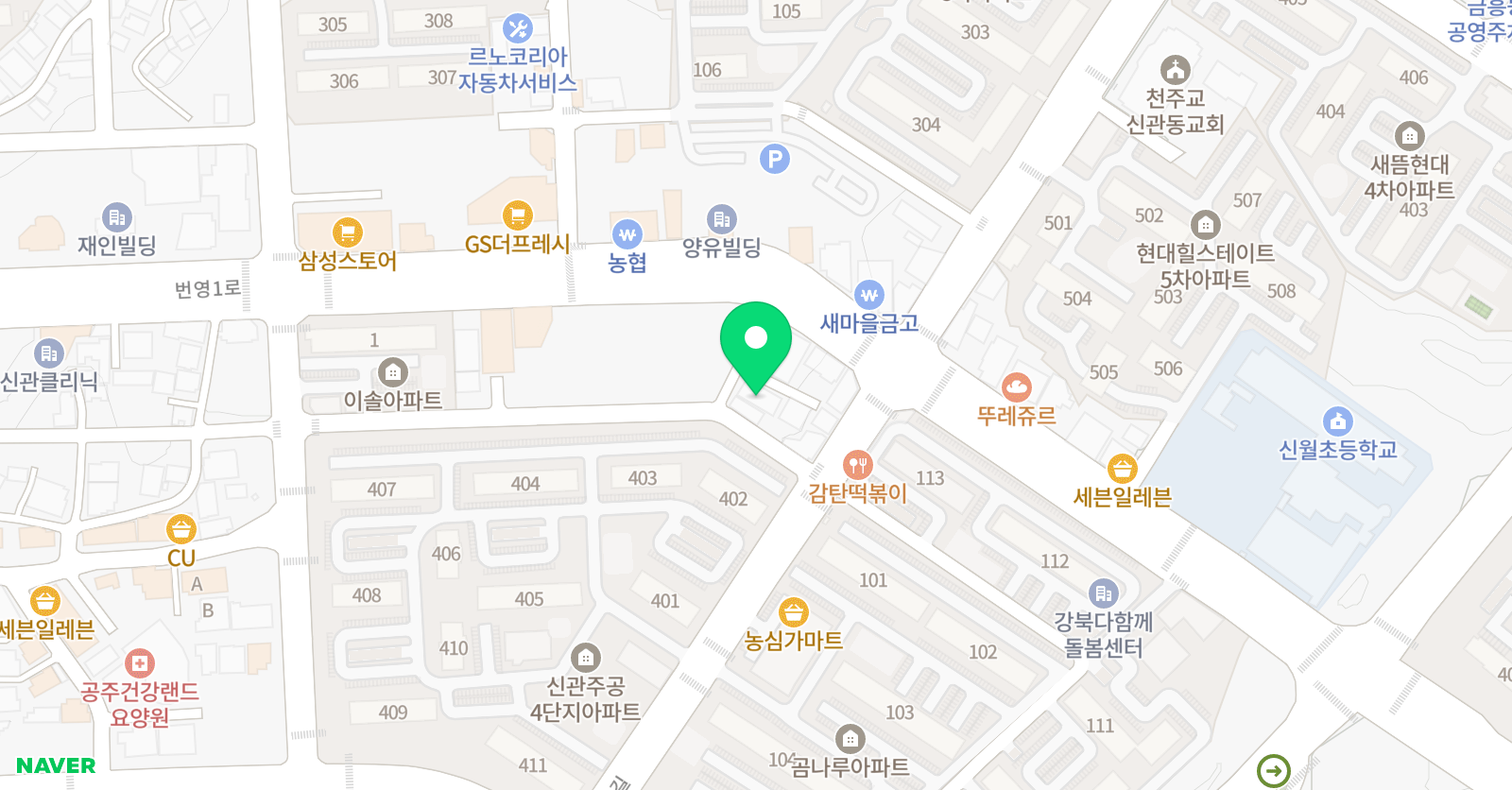 장원 학원 위치