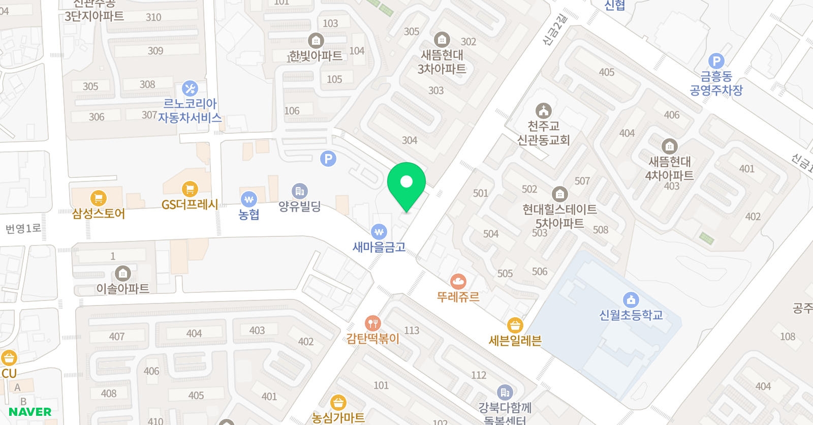 셀라 무용학원 위치