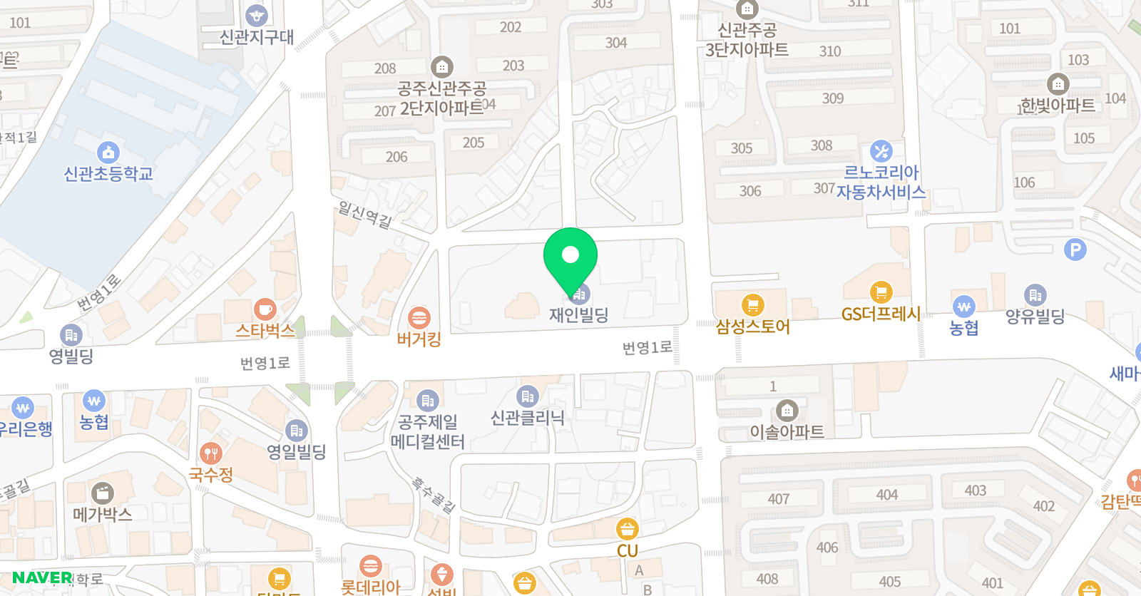 오효주 댄스&핏 위치