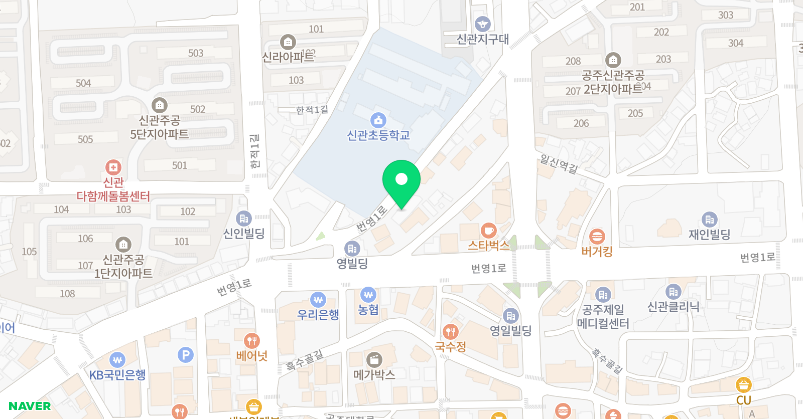 한우리 독서토론논술 위치