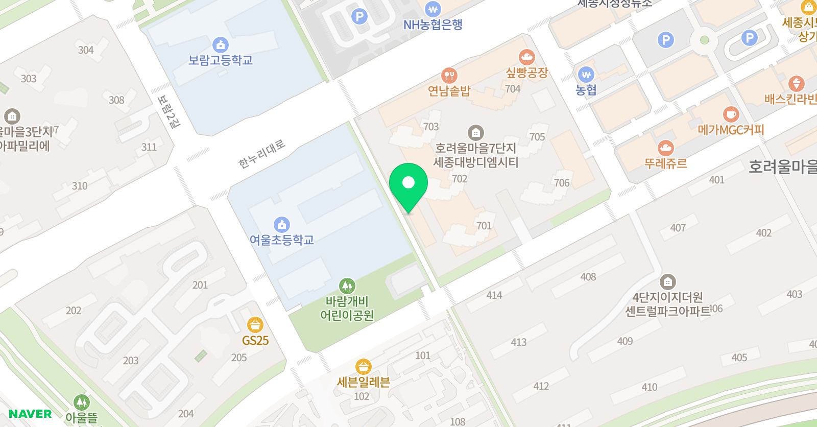 삼성 영어 호려울마을7단지교습소 위치