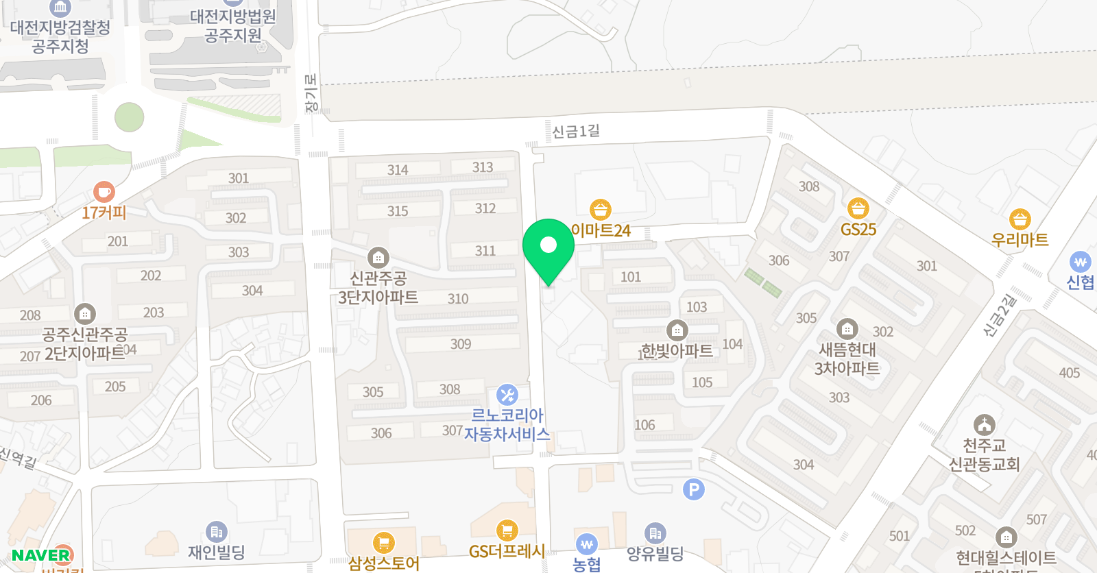 BE 잉글리쉬학원 위치
