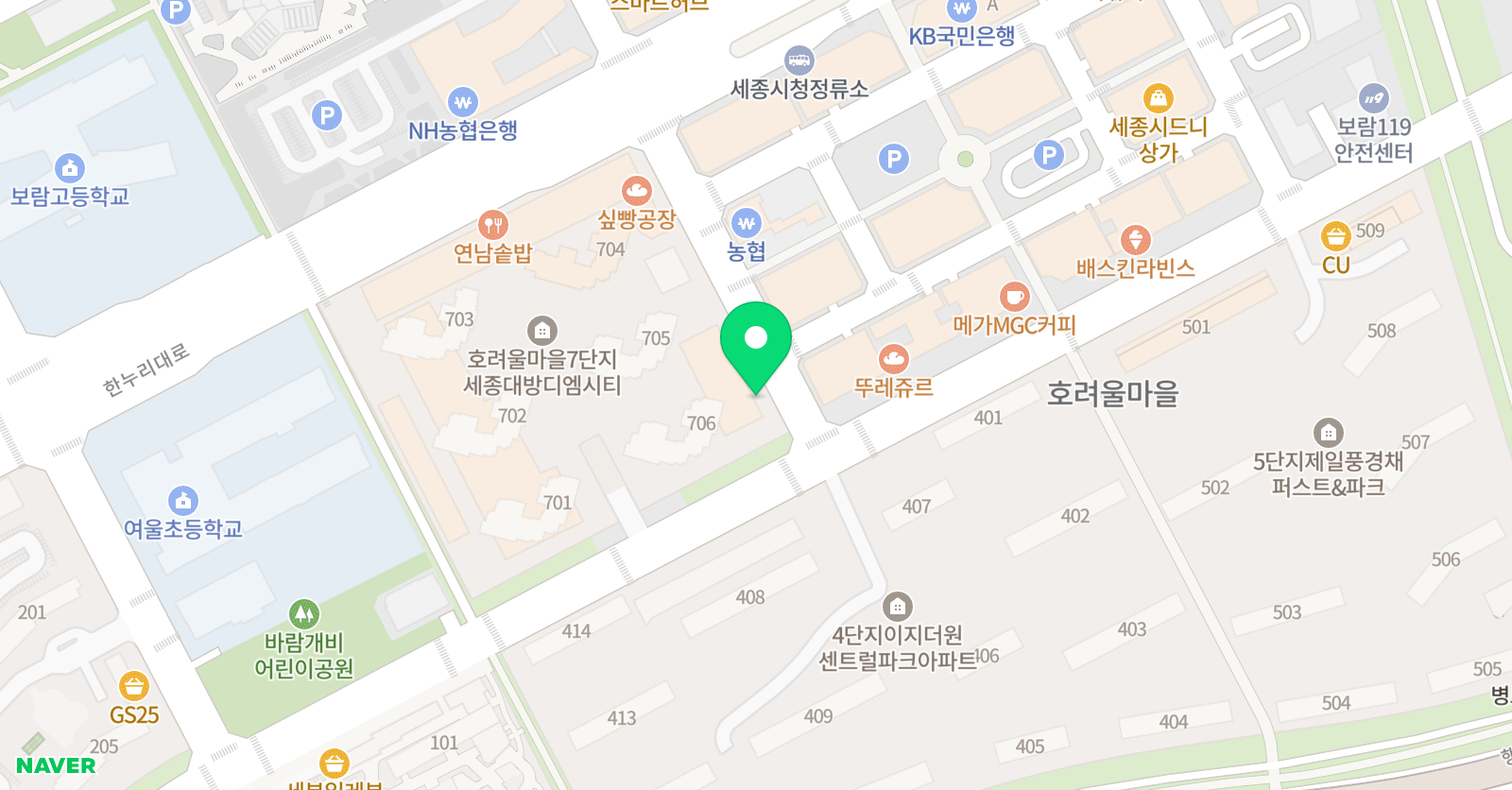 꿈그리다 미술학원 위치
