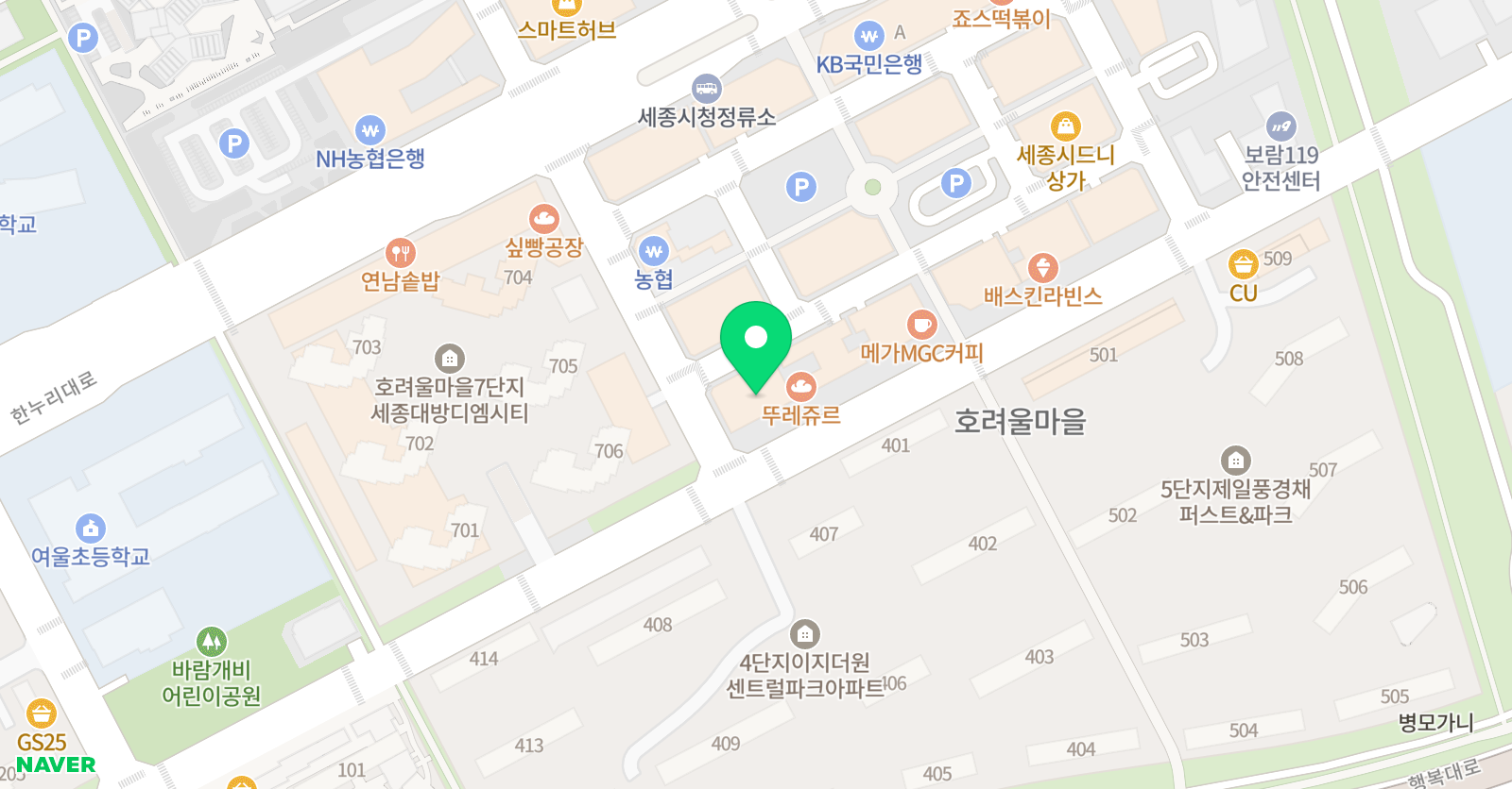 지앤비 어학원 강남캠퍼스 위치