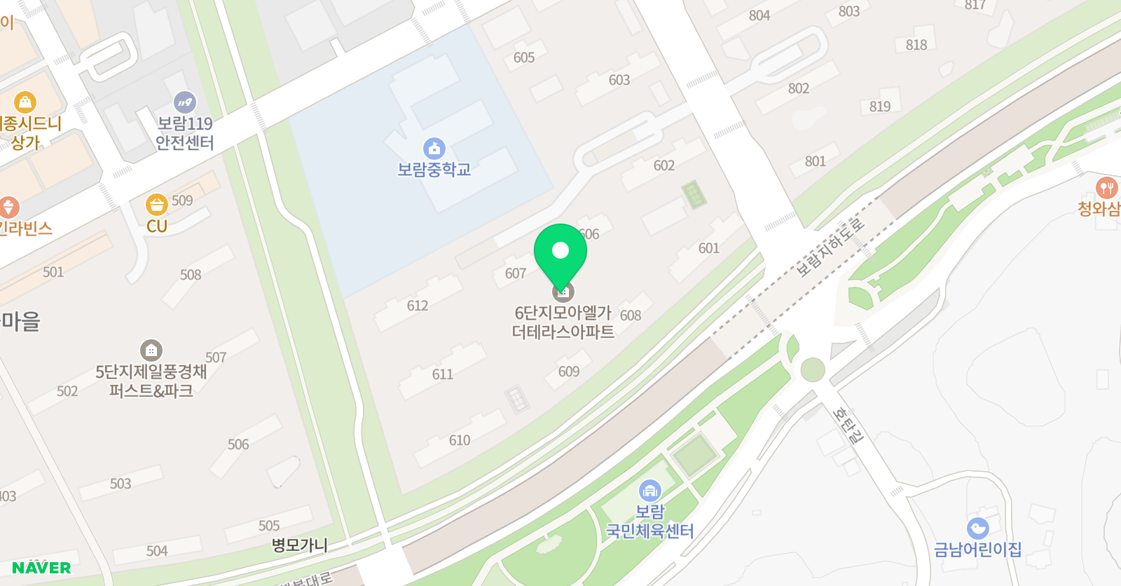 뮤엠영어뮤엠폴리오 보람학원 위치