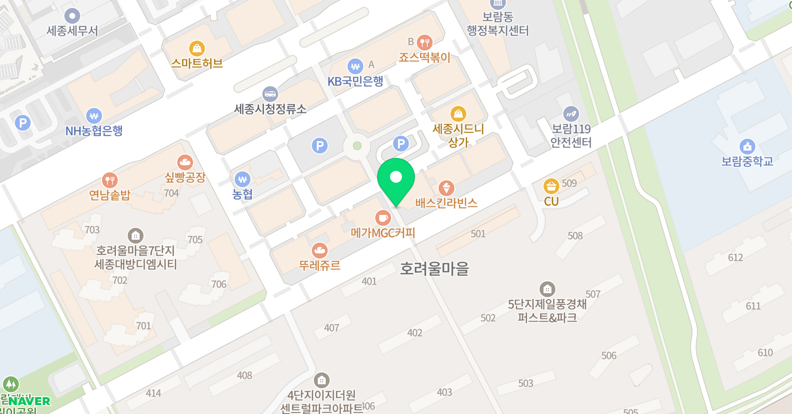 행복한수학 보람점 위치