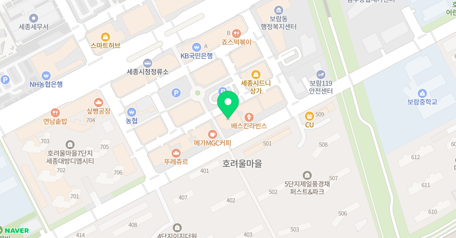 퍼스트 수학 보람캠퍼스학원 위치