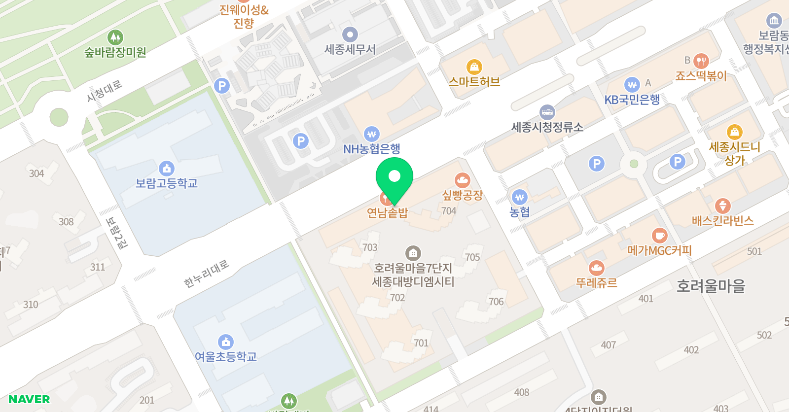 보람 수학학원 위치
