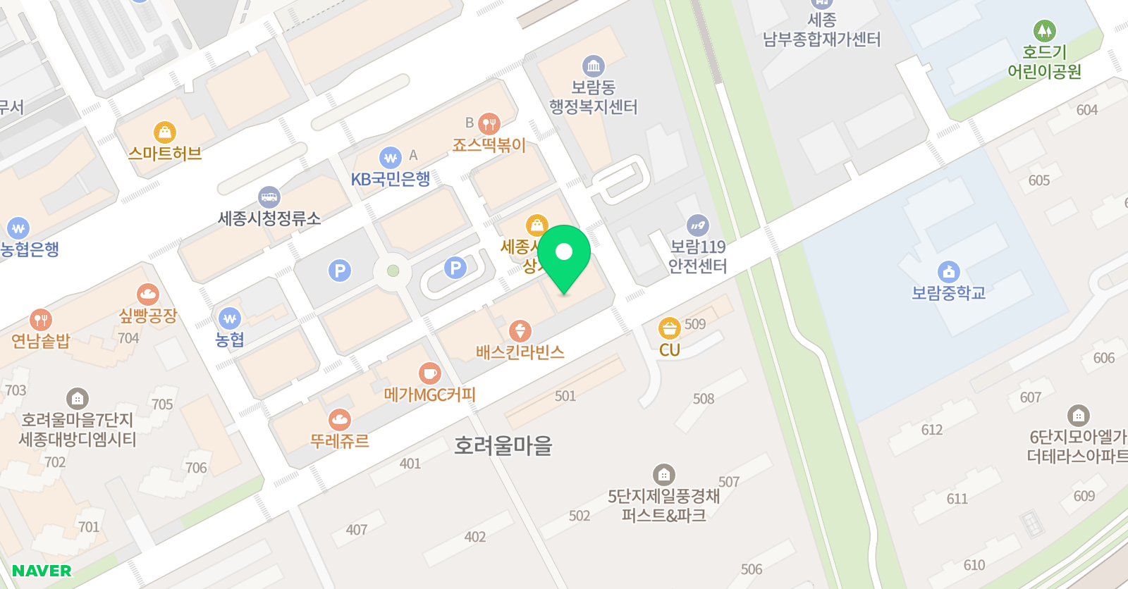 황금손가락 피아노학원 위치