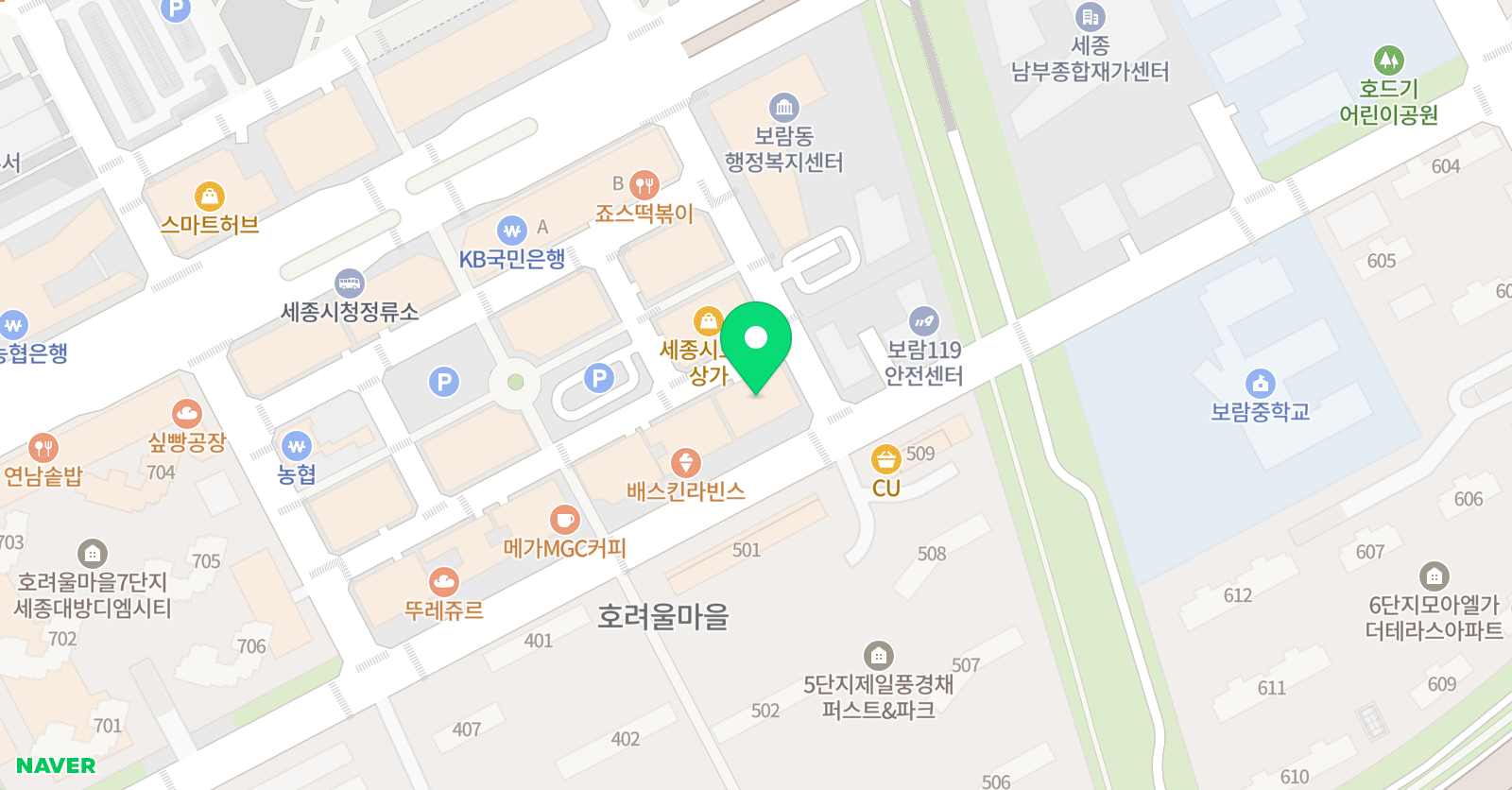 쎈수학러닝센터 독수리보람센터 위치