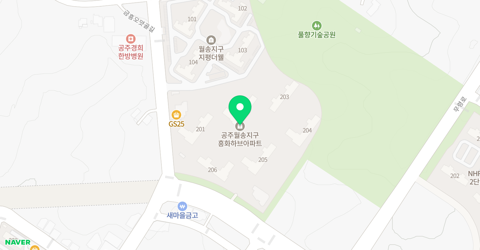 한우리 독서토론논술 흥화하브 위치