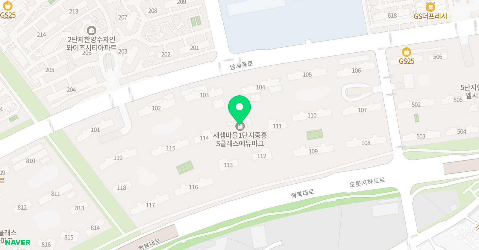 뮤엠영어 소담중흥점 위치