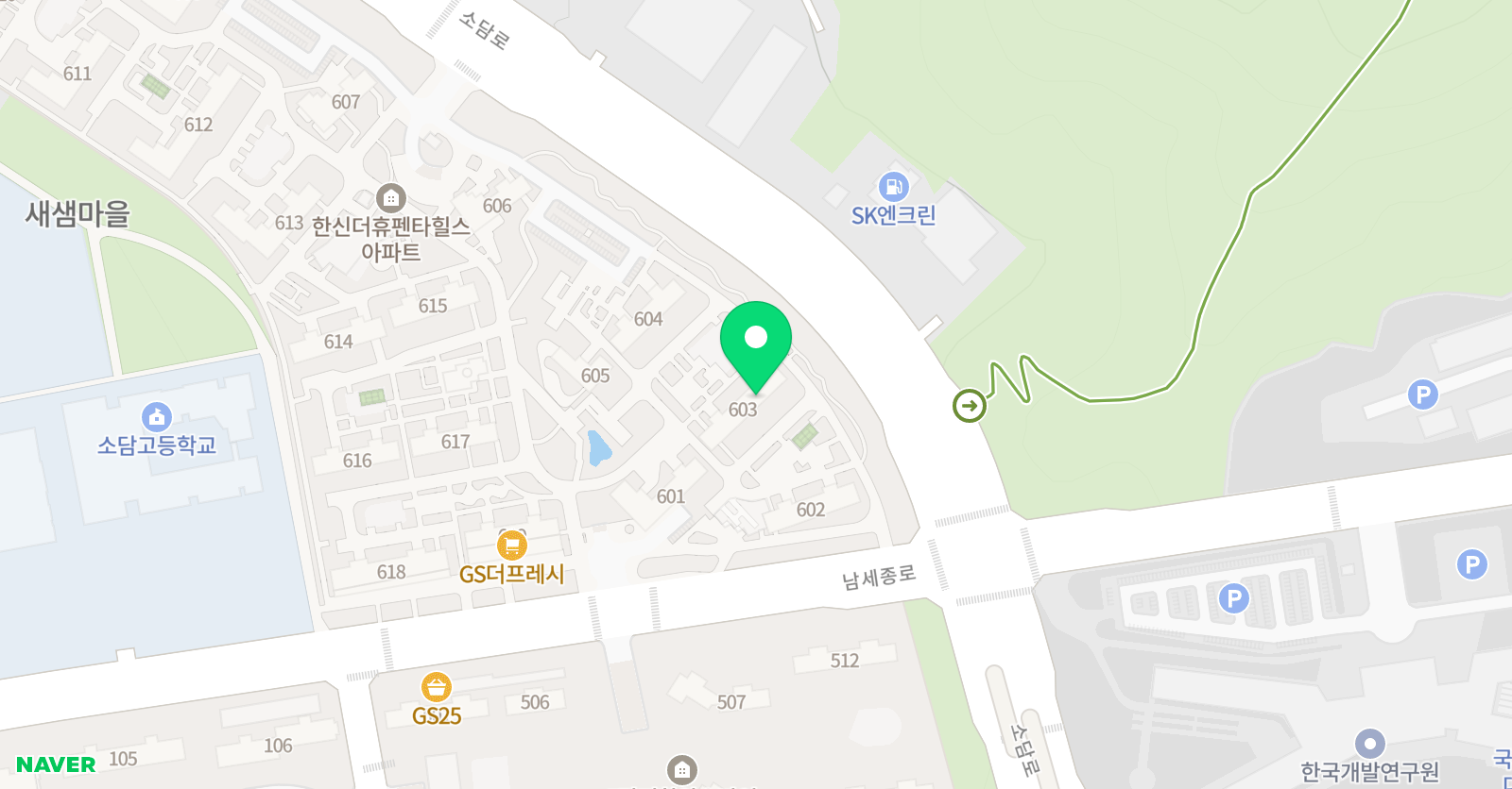 기탄 사고력교실 소담새샘 6단지점 위치