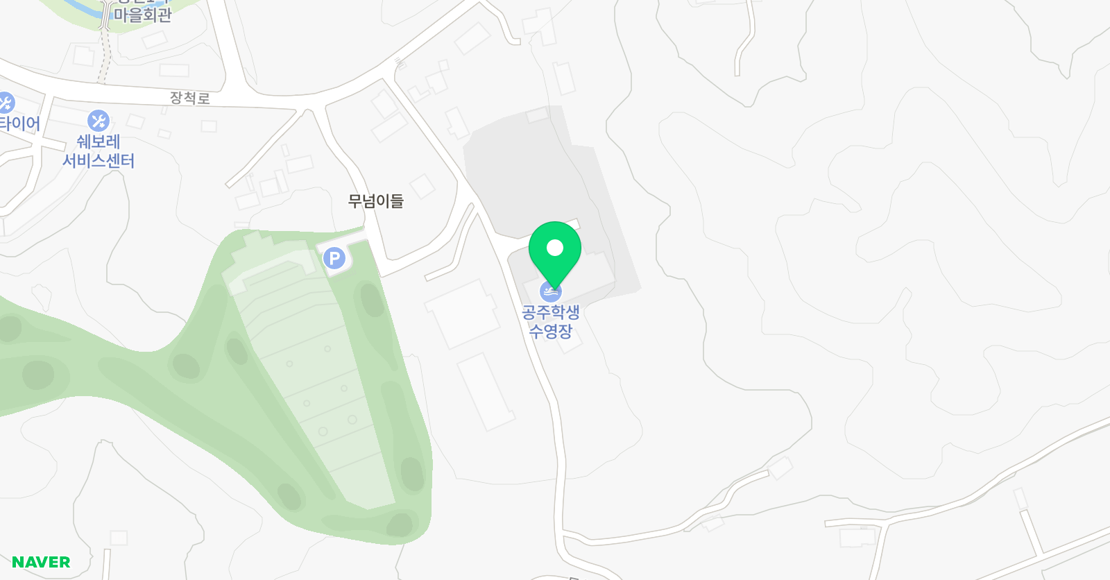 공주 학생 수영장 위치