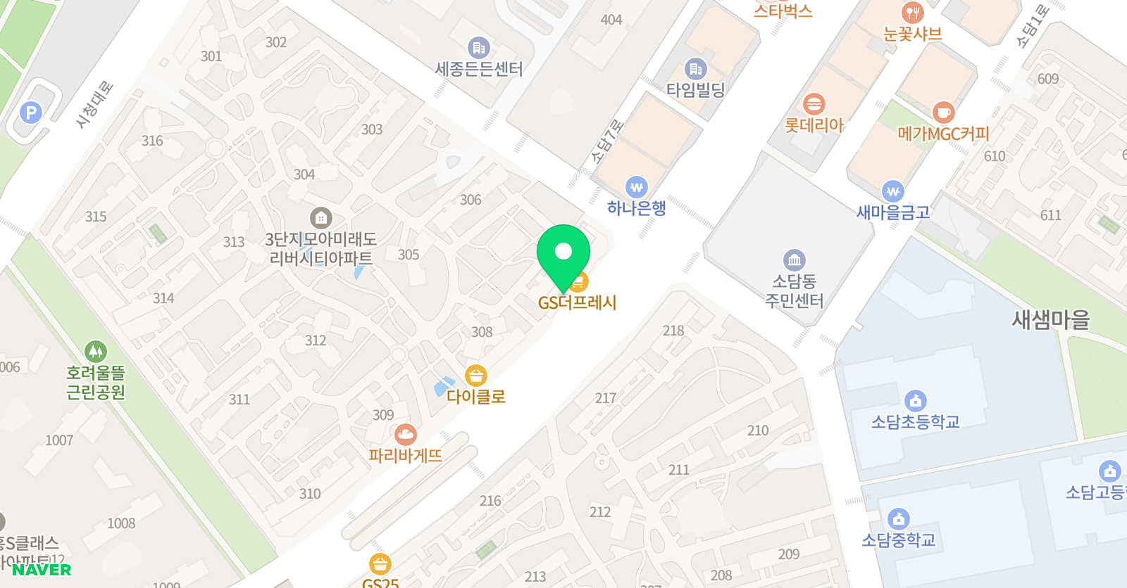 한우리 독서토론논술 위치