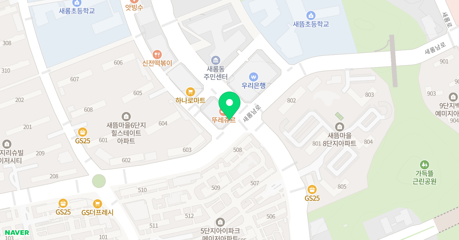 미래한국 음악학원 위치