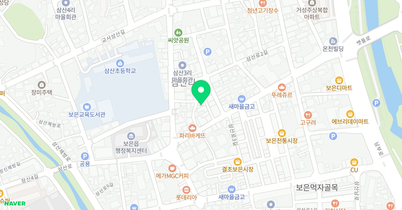인재속셈 학원 위치