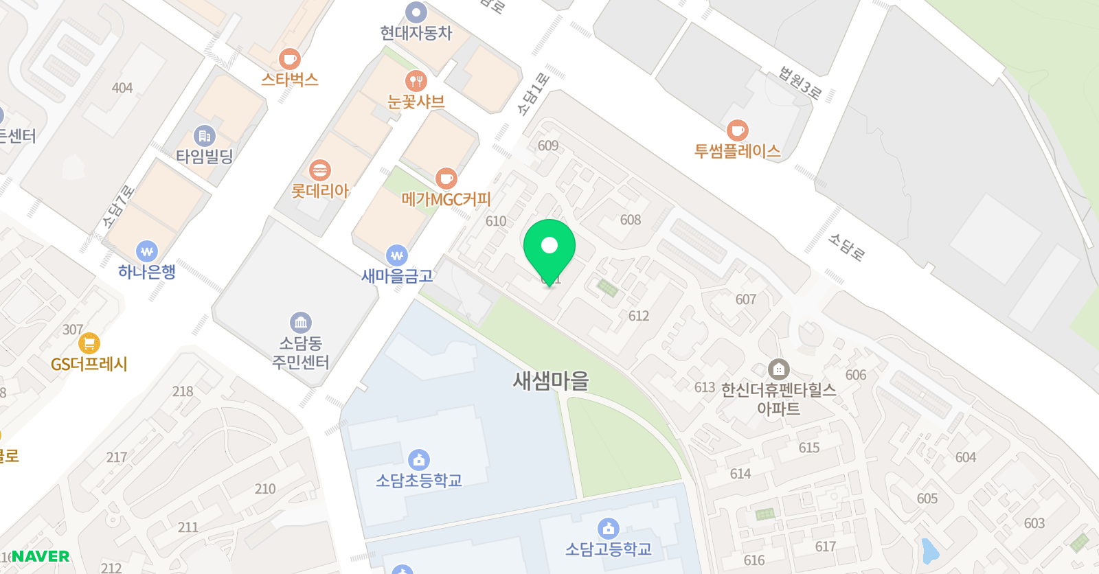뮤엠 영어 소담초NEST 위치