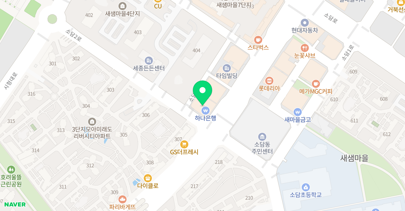 아름드리 수학교습소 위치