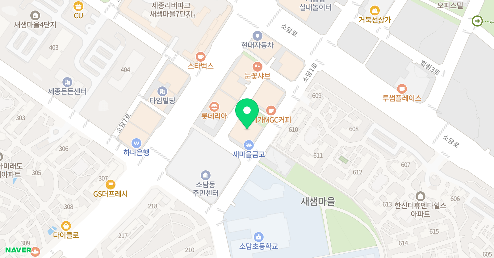 매쓰톡 수학학원 위치