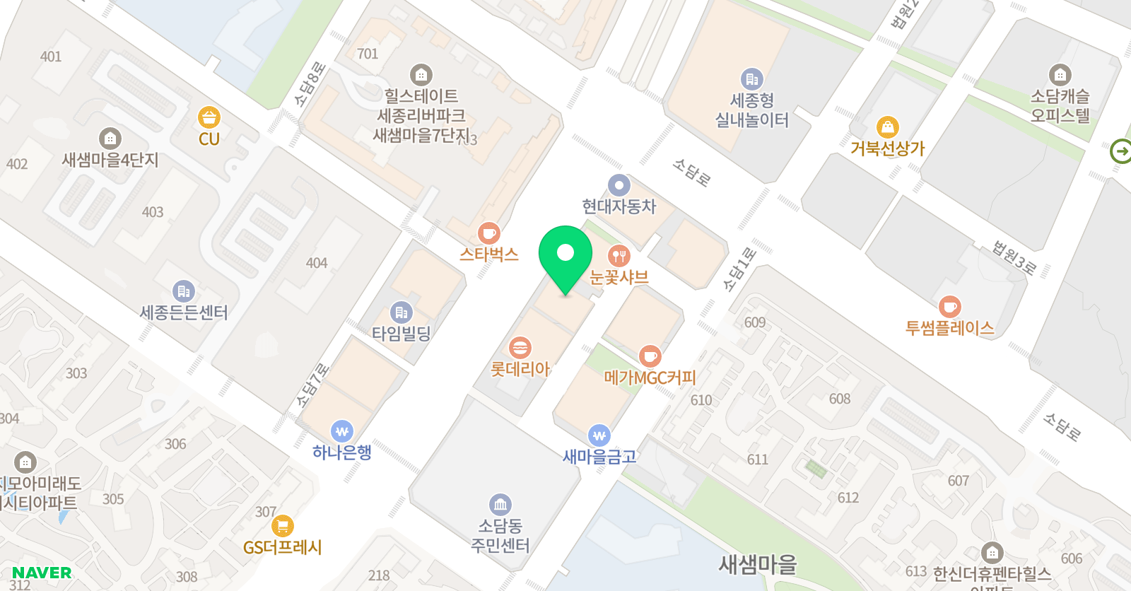플레이팩토 요리수연산 소담교육원 위치