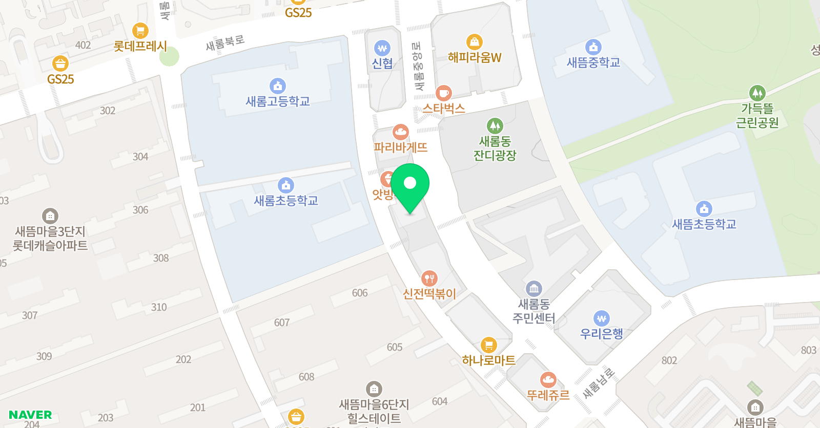 새봄 태권도 위치
