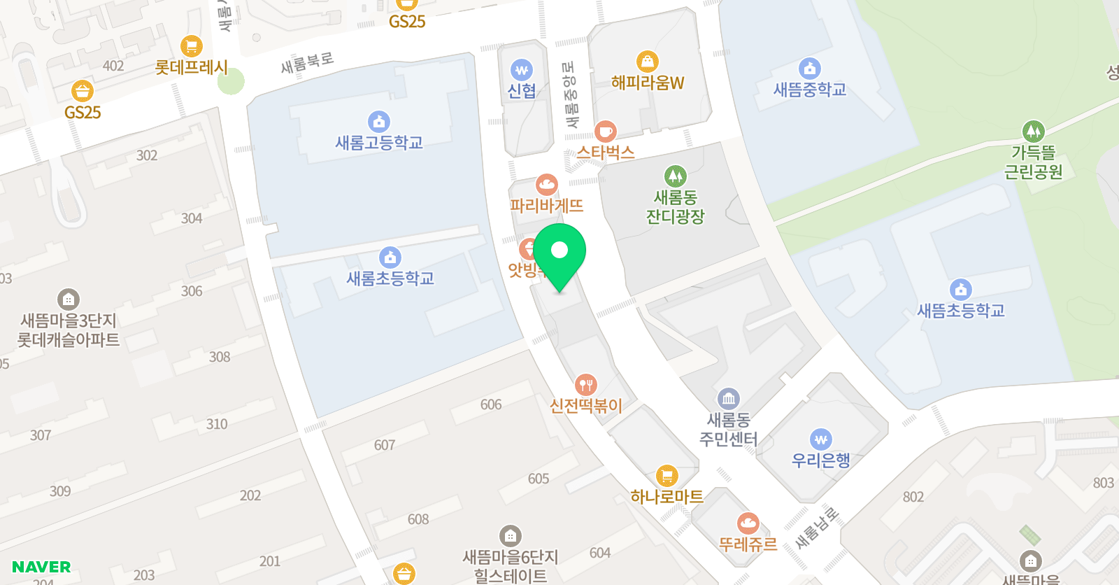 솔루니 세종새롬학원 위치